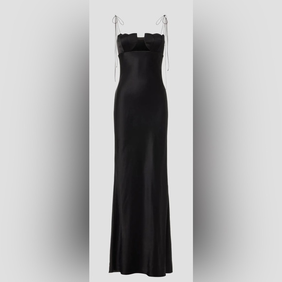 Anna October Tulip Maxi Dress - Elegant Black Dress - Picture 1 of 8
